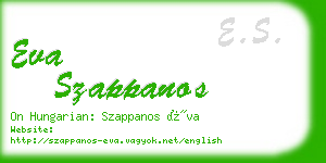 eva szappanos business card